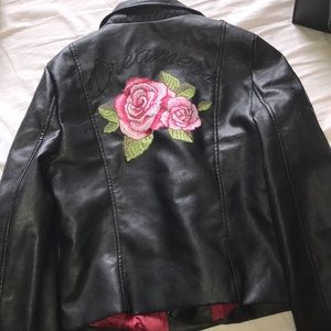 Faux leather jacket